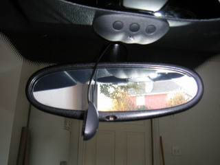 Microphone at rear view mirror