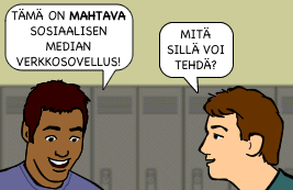 Mahtava sosiaalisen median verkkosovellus