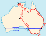 Travel route in Australia (small)